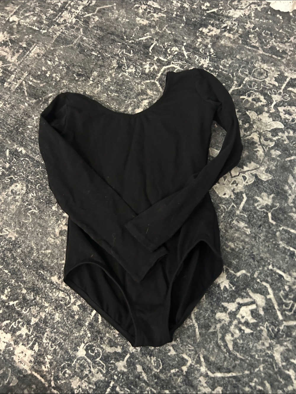Capezio Black Scoop Neck Dance Leotard For Girls